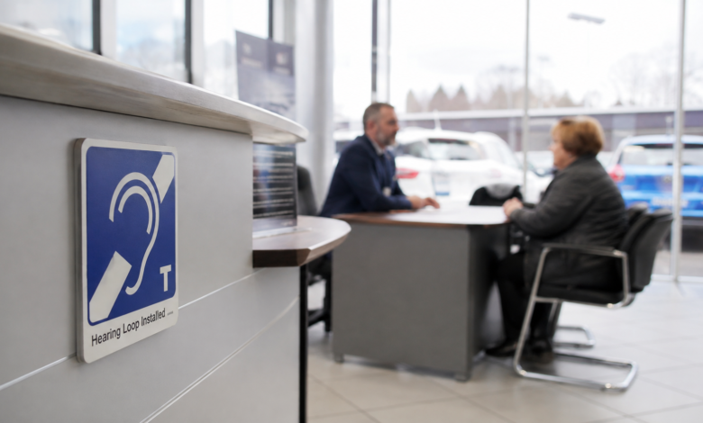car dealership with hearing loop